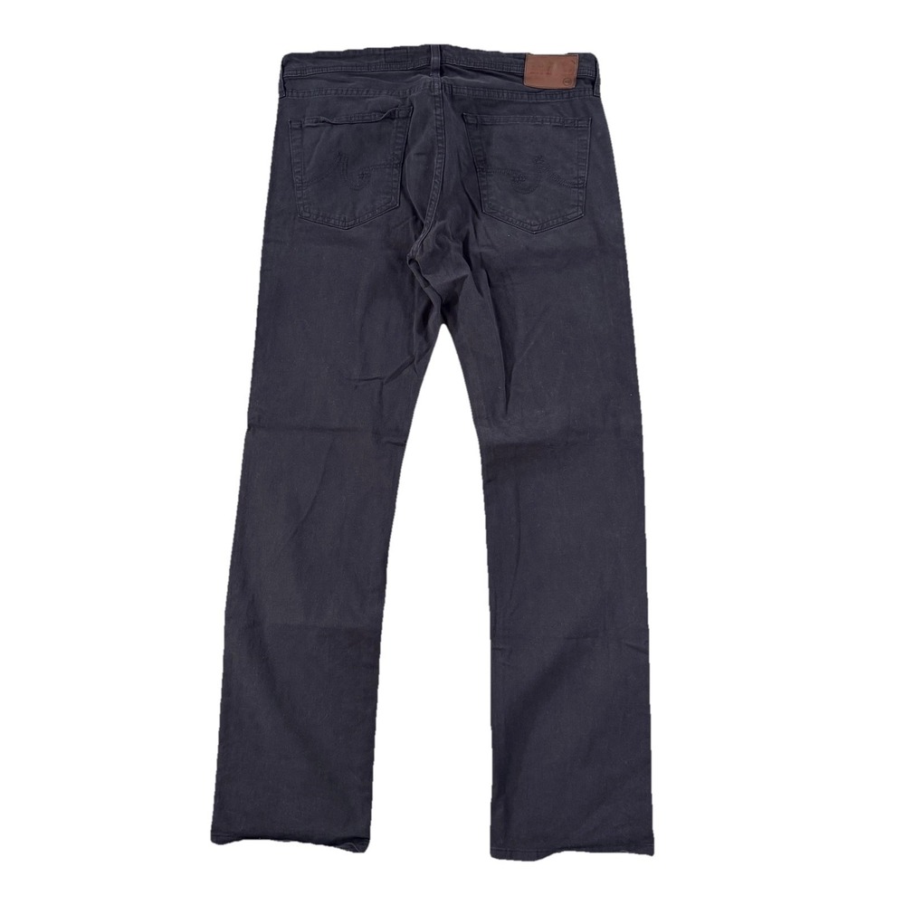 AG Adriano Goldschmied Jeans Mens 34x31 Gray Charcoal Regular Straight Stretch